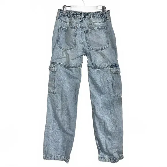 Aeropostale Light Wash Denim Cargo Pants size small - Picture 7 of 7